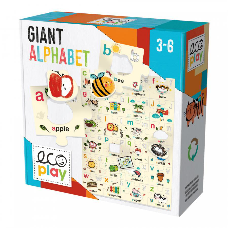 Juego Montessori Rompecabezas Del Alfabeto Gigante