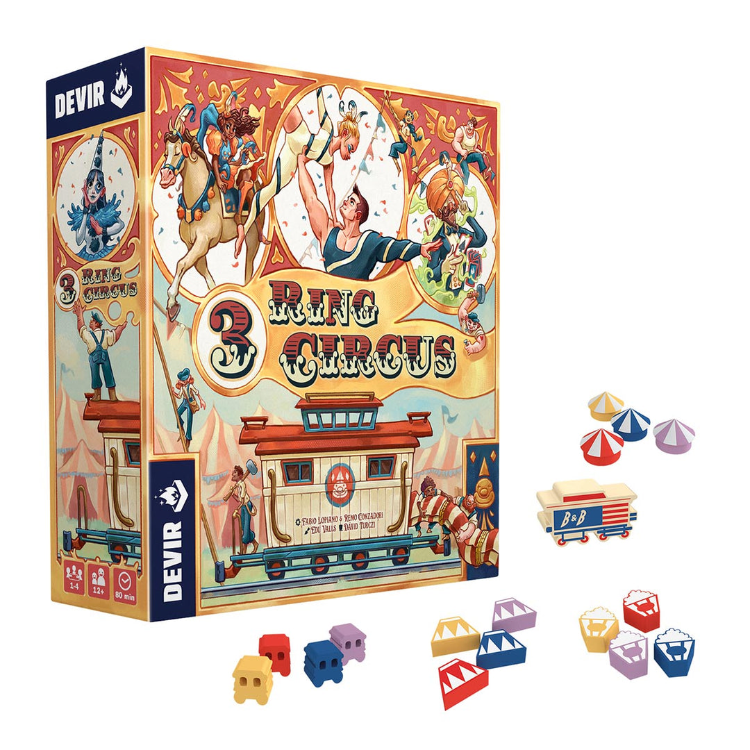 Juego De Mesa 3 Ring Circus Niños Adultos