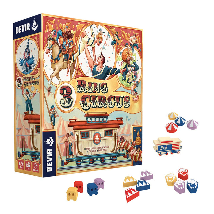 Juego De Mesa 3 Ring Circus Niños Adultos