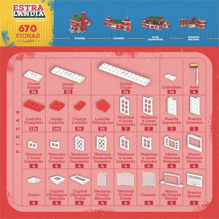 Set De Construccion Estralandia 670 Piezas