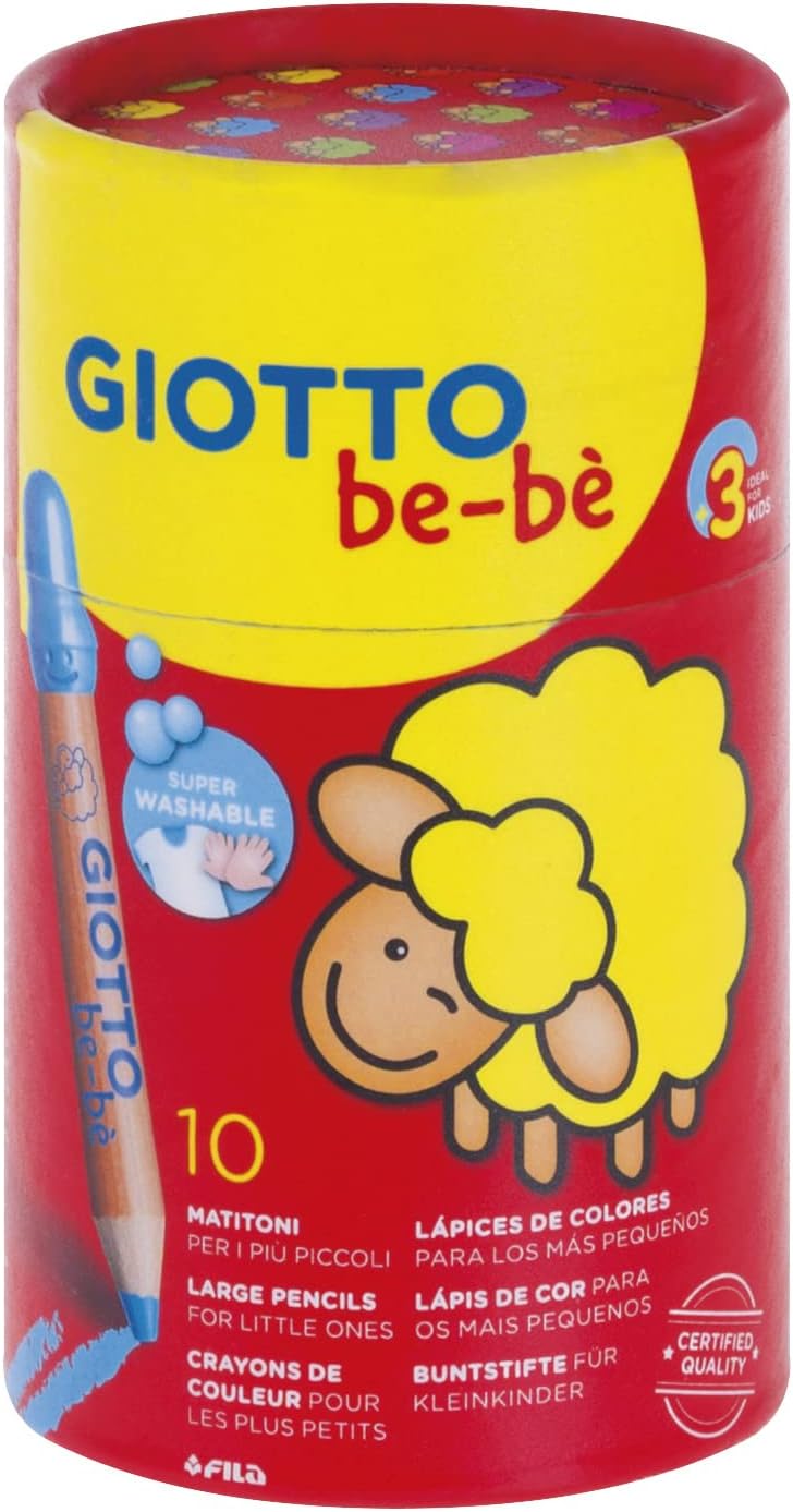 Set De 10 Colores Madera Giotto Bebe