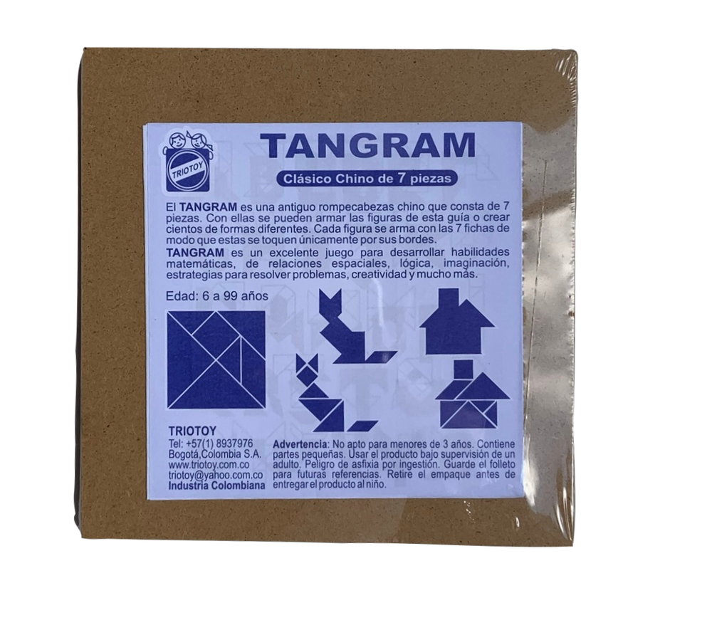 Tangram Clásico 7 Piezas en Madera