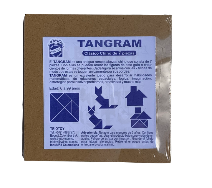 Tangram Clásico 7 Piezas en Madera