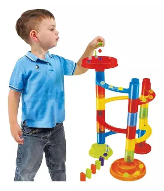 Juego Carrera De Canicas Torre Para Niños