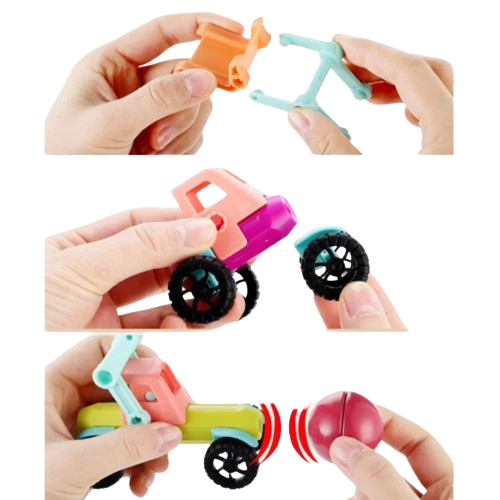Juego de Construccion Carros Magneticos 52 Piezas