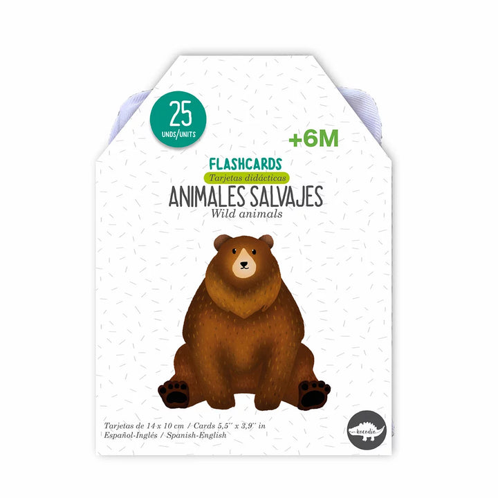 Flash Cards Animales Salvajes Cartas Didácticas