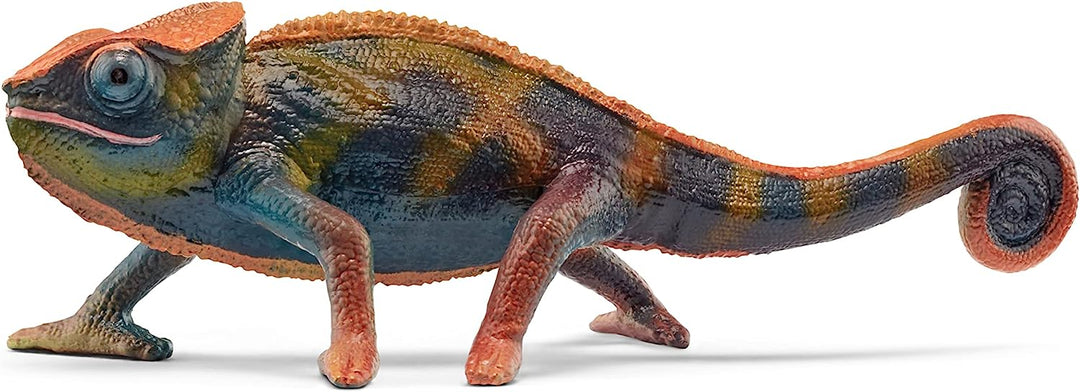 Figura Animales Camaleon Pintado A Mano