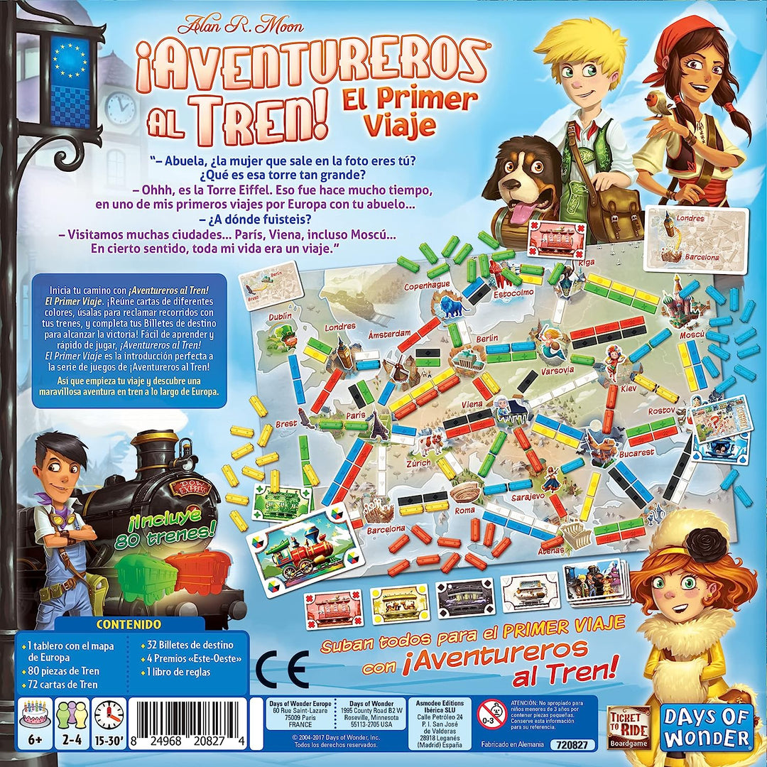 Juego De Mesa Aventureros Al Tren El Primer Viaje