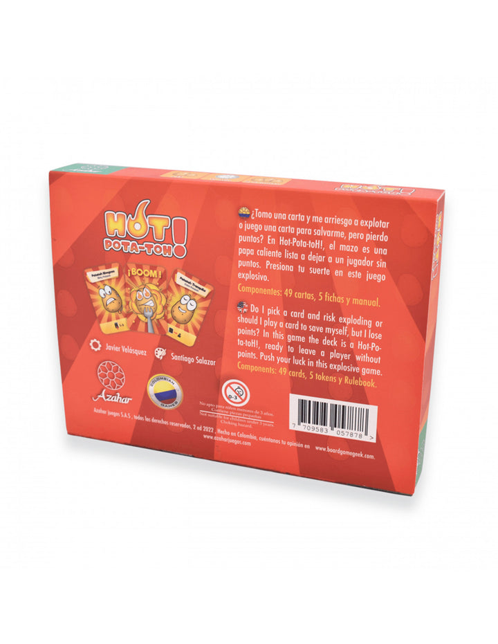Juego De Mesa Hot Pota Toh Cartas