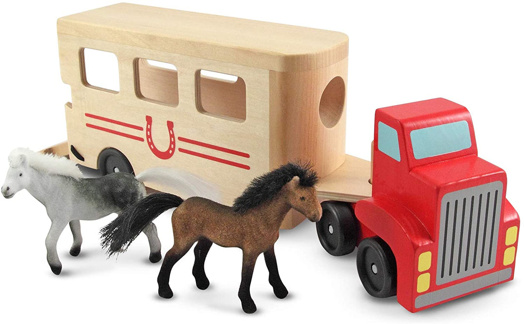 Camion En Madera Con Caballos