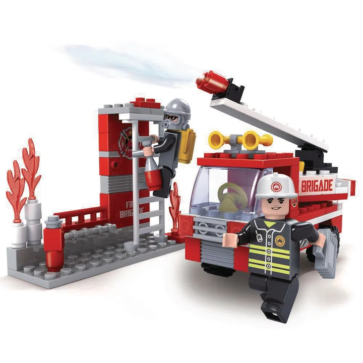Juego De Construccion Tipo Lego Bomberos 133 piezas