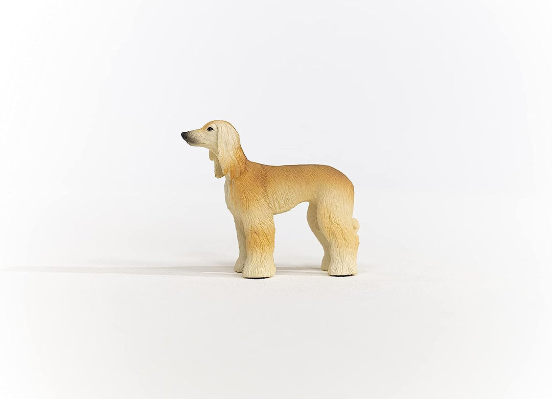 Figura Animales Perro Lebrel Afgano Pintada A Mano
