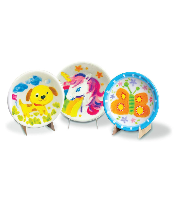 Kit De Arte Pintando Mini Platos para niños