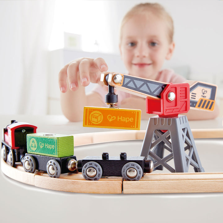 Pista Tren de Carga en Madera