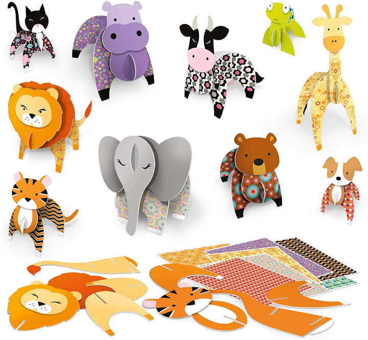 Kit De Arte Montessori Animales 3D