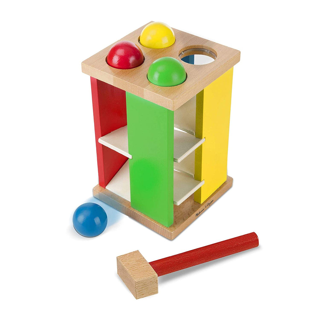 Torre con Pelotas en Madera para Martillar