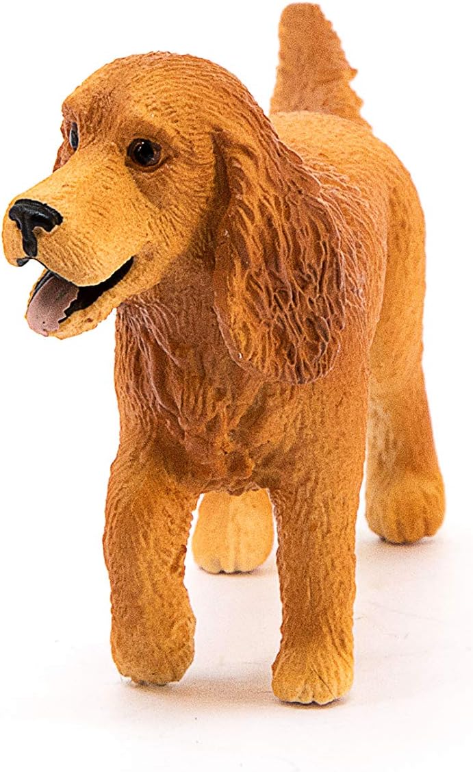 Figura Animales Perro Cocker Spaniel Ingles Pintado A Mano