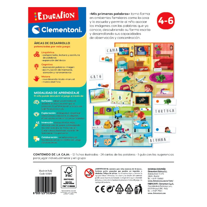 Juego Didáctico Mis Primeras Palabras Para Niños