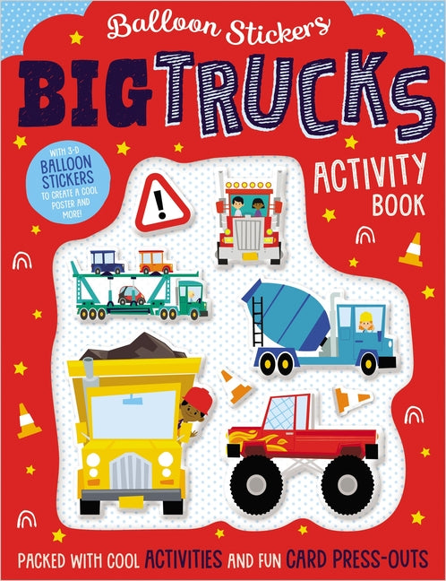 Libro De Actividades Con Stickers Acolchados Camiones