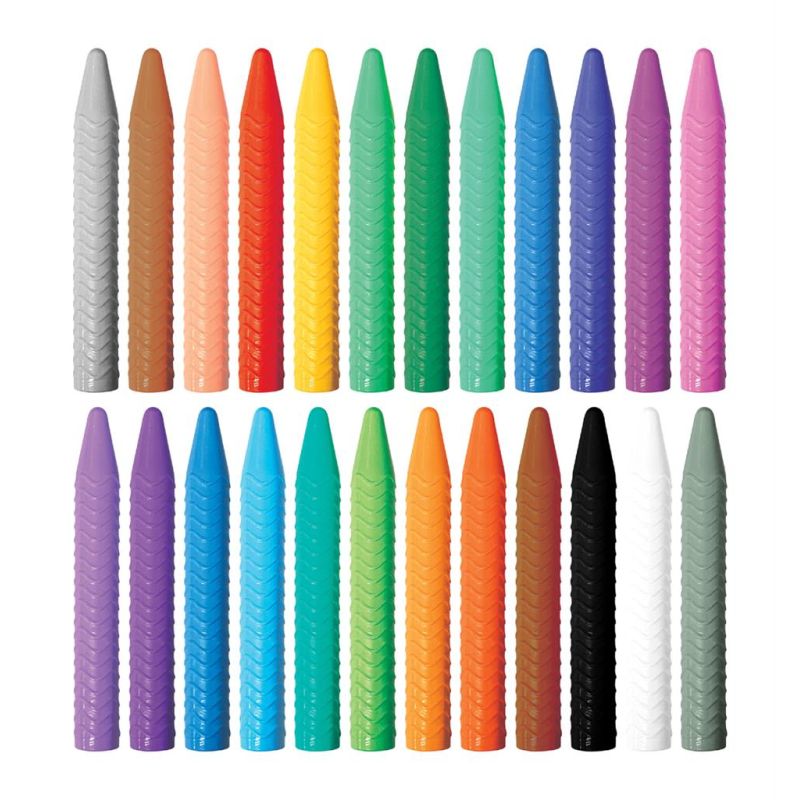 Caja De 24 Crayones Texturizados