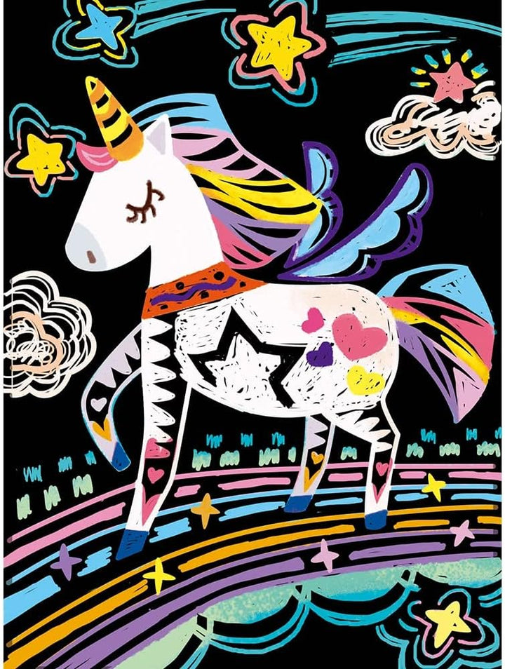 Set De Arte y Manualidades Para Raspar Unicornio