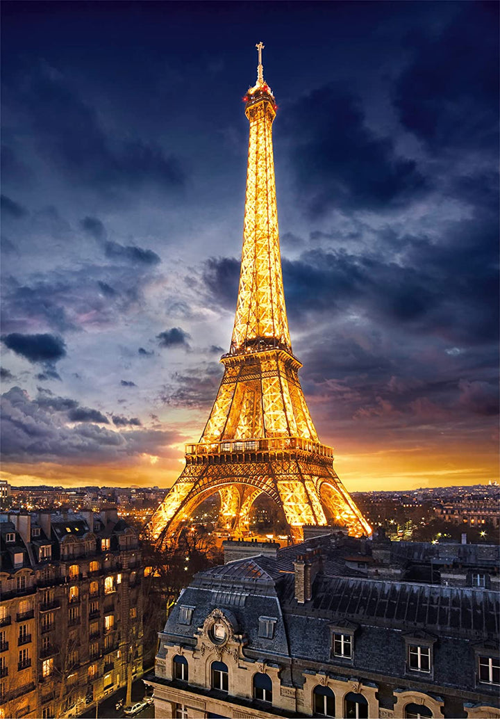 Rompecabezas 1000 Piezas Torre Eiffel Paris De Noche