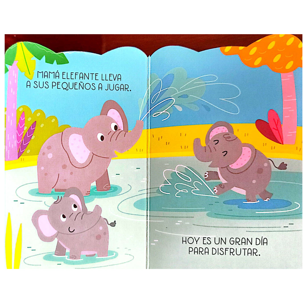 Set De Libros En La Selva Familia De Animales