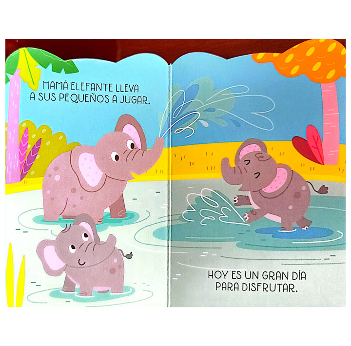 Set De Libros En La Selva Familia De Animales