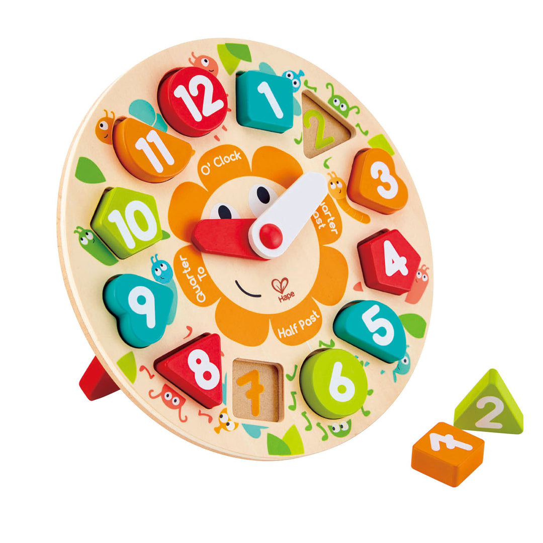 Juego Reloj Rompecabezas Formas y Colores