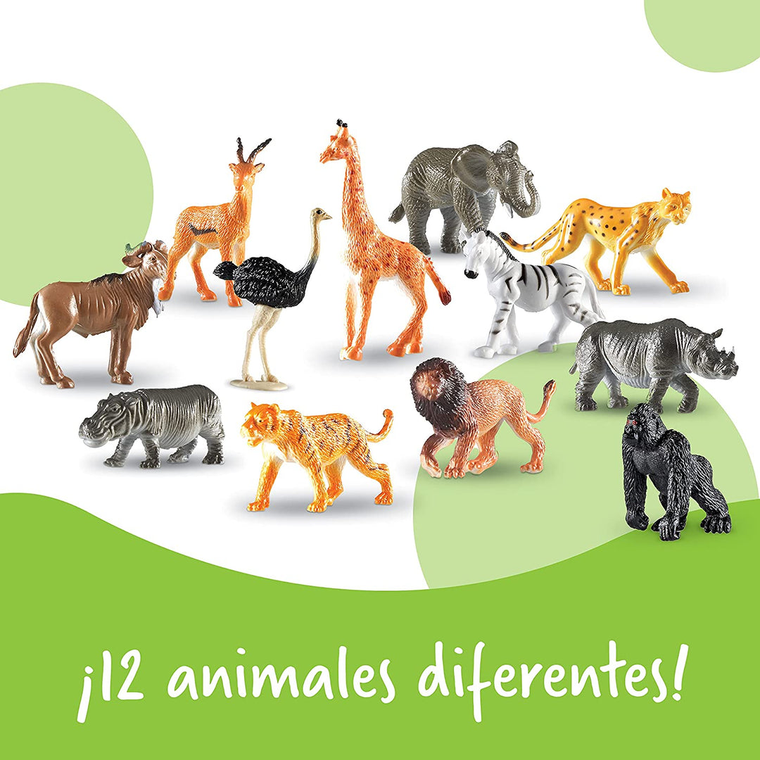 juego set didáctico Animales De La Selva 60 Figuras niños
