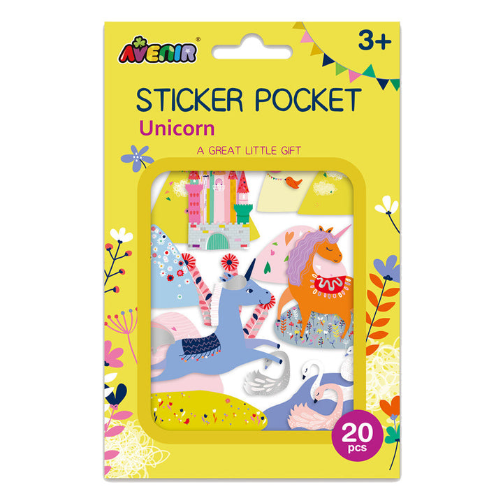Set De Stickers Brillantes Unicornios