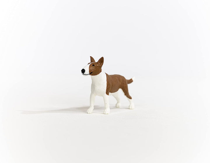 Figura Animales Perro Bull Terrier Pintado A Mano