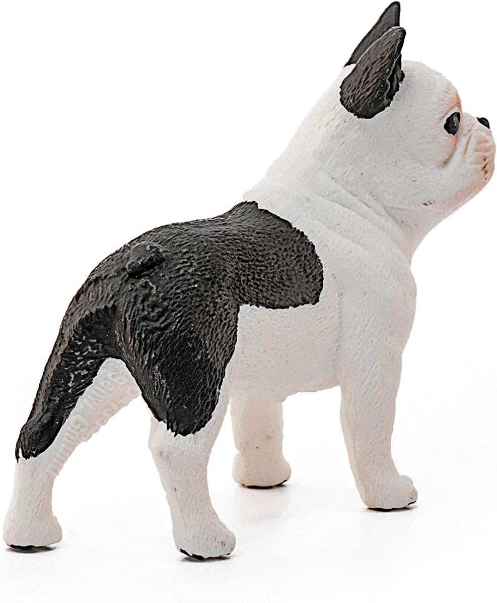 Figura Animales Perro Bulldog Frances Pintado A Mano
