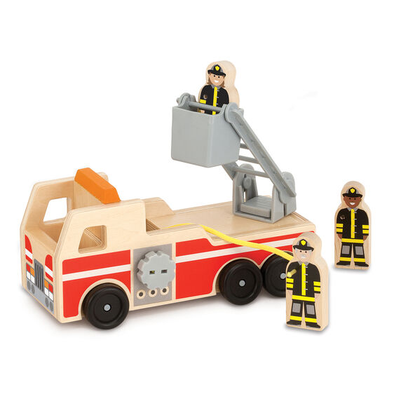 Camión de Bomberos en Madera