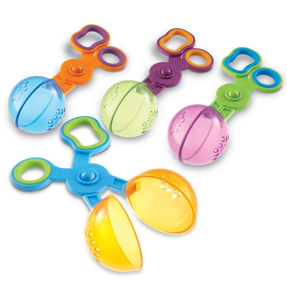 Pinza 1 Unidad Motricidad Fina Handy Scoopers Azul