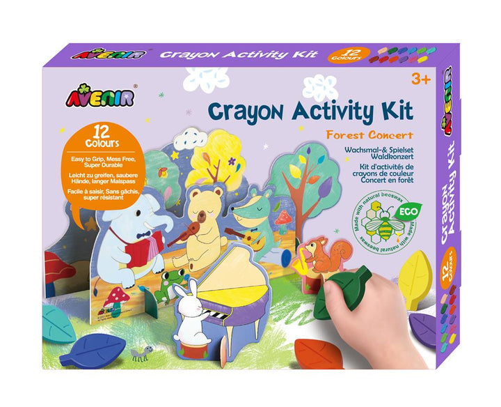 Set De Arte Y Manualidades Con Crayones Concierto De Animales