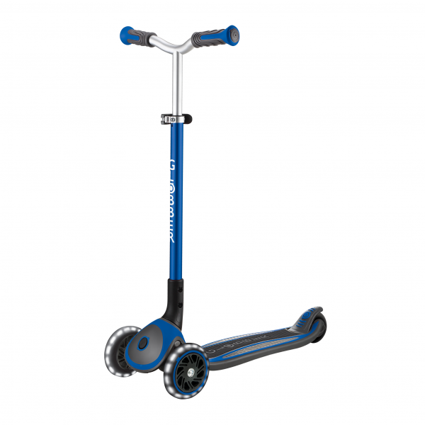 Patineta Globber Master Luces LED azul