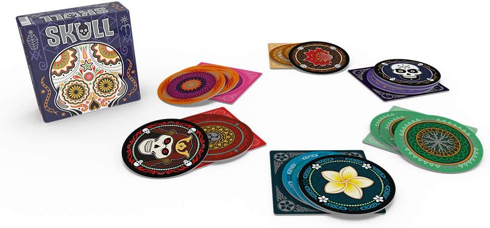 Juego De Mesa Calaveras Coloridas