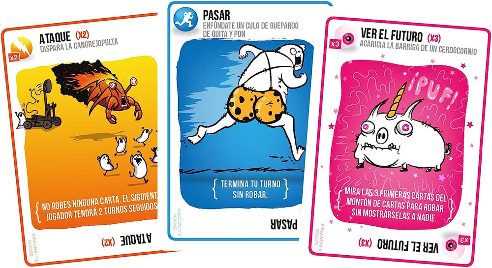 Juego De Mesa Exploding Kittens 2 Jugadores