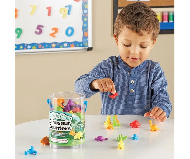 Juego De Conteo Montessori Dinosaurios Niños