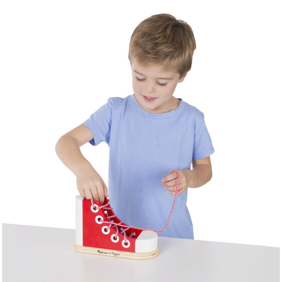Zapato de Madera con Cordones