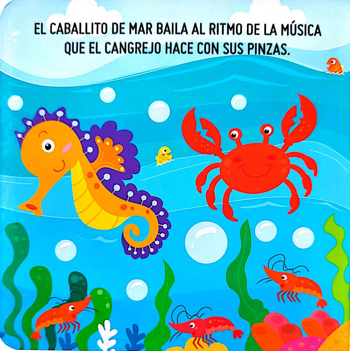 Libro y Rompecabezas Animales Del Mar