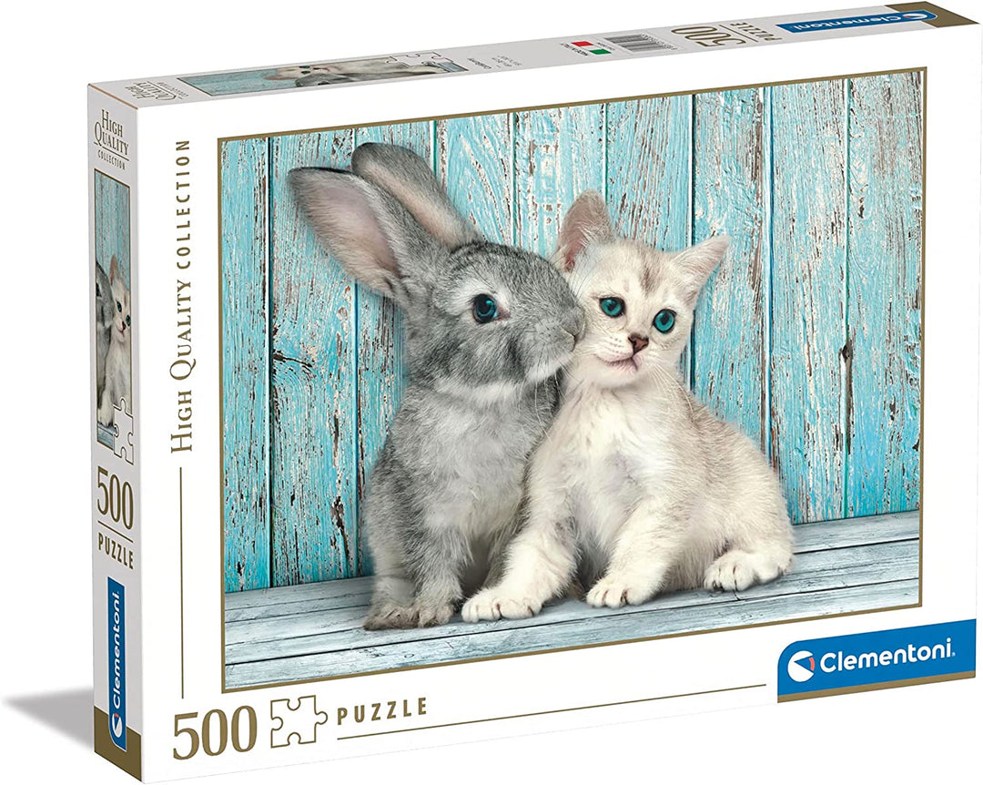 Rompecabezas 500 Piezas Gato Y Conejo
