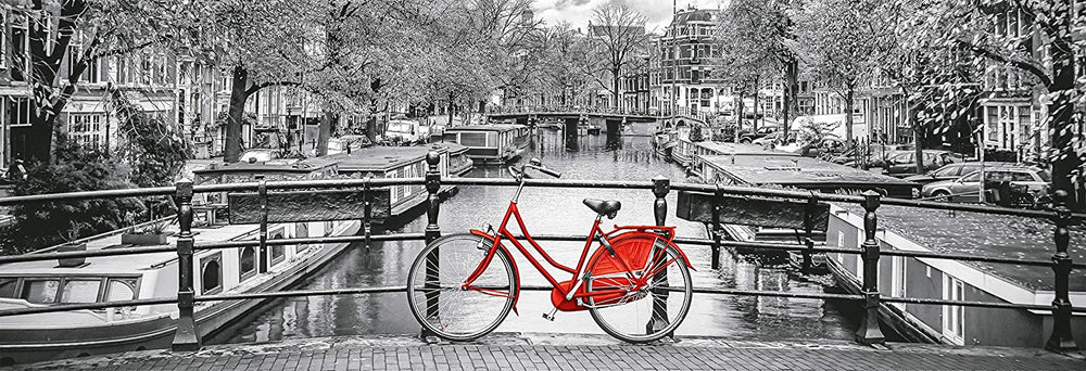Rompecabezas 1000 Piezas Amsterdam En Bicicleta