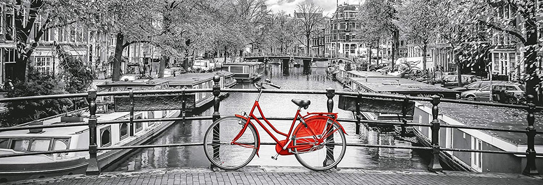 Rompecabezas 1000 Piezas Amsterdam En Bicicleta