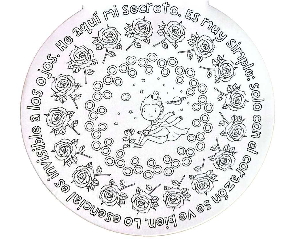 Libro Mandalas El Principito Colorear
