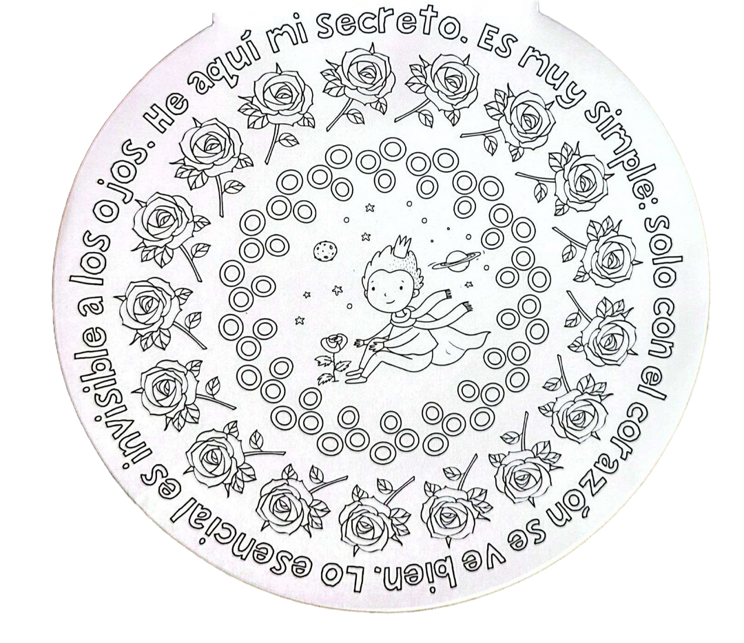 Libro Mandalas El Principito Colorear