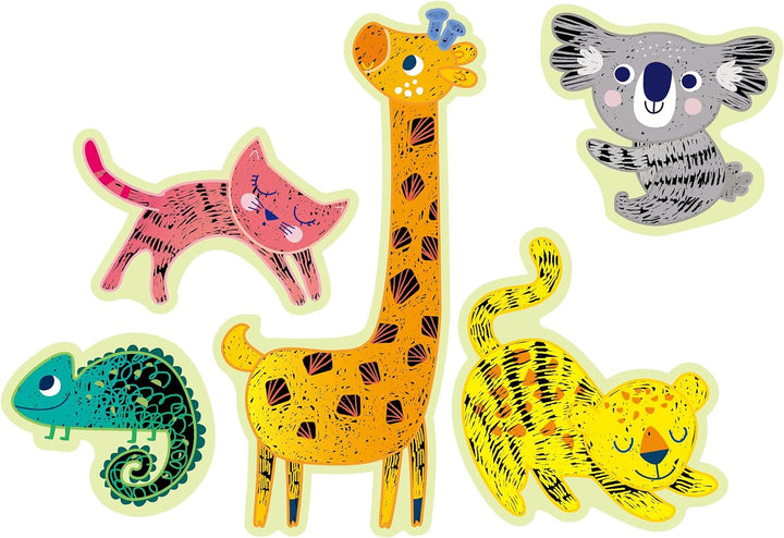 Set De Arte y Manualidades Para Raspar Animales Lv1