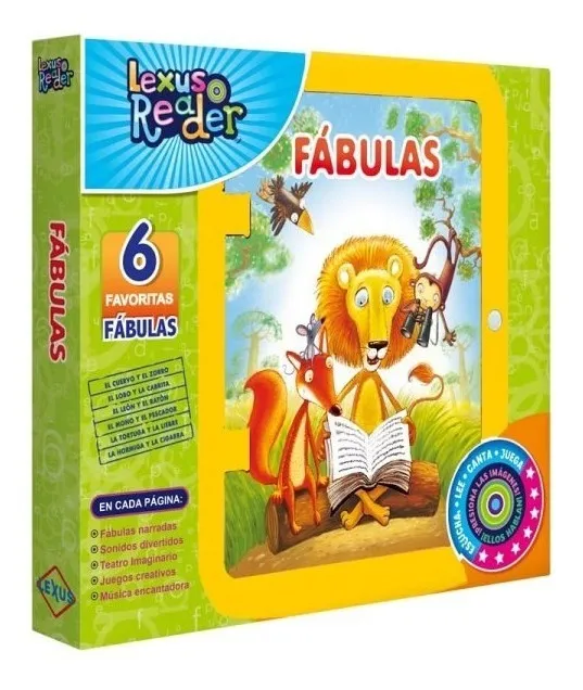 Libro Infantil Fabulas Pantalla Interactiva Y Sonidos