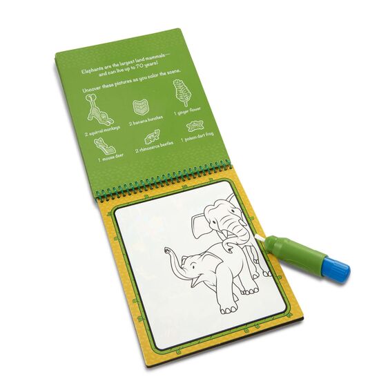 Libro para Pintar con Agua la Selva